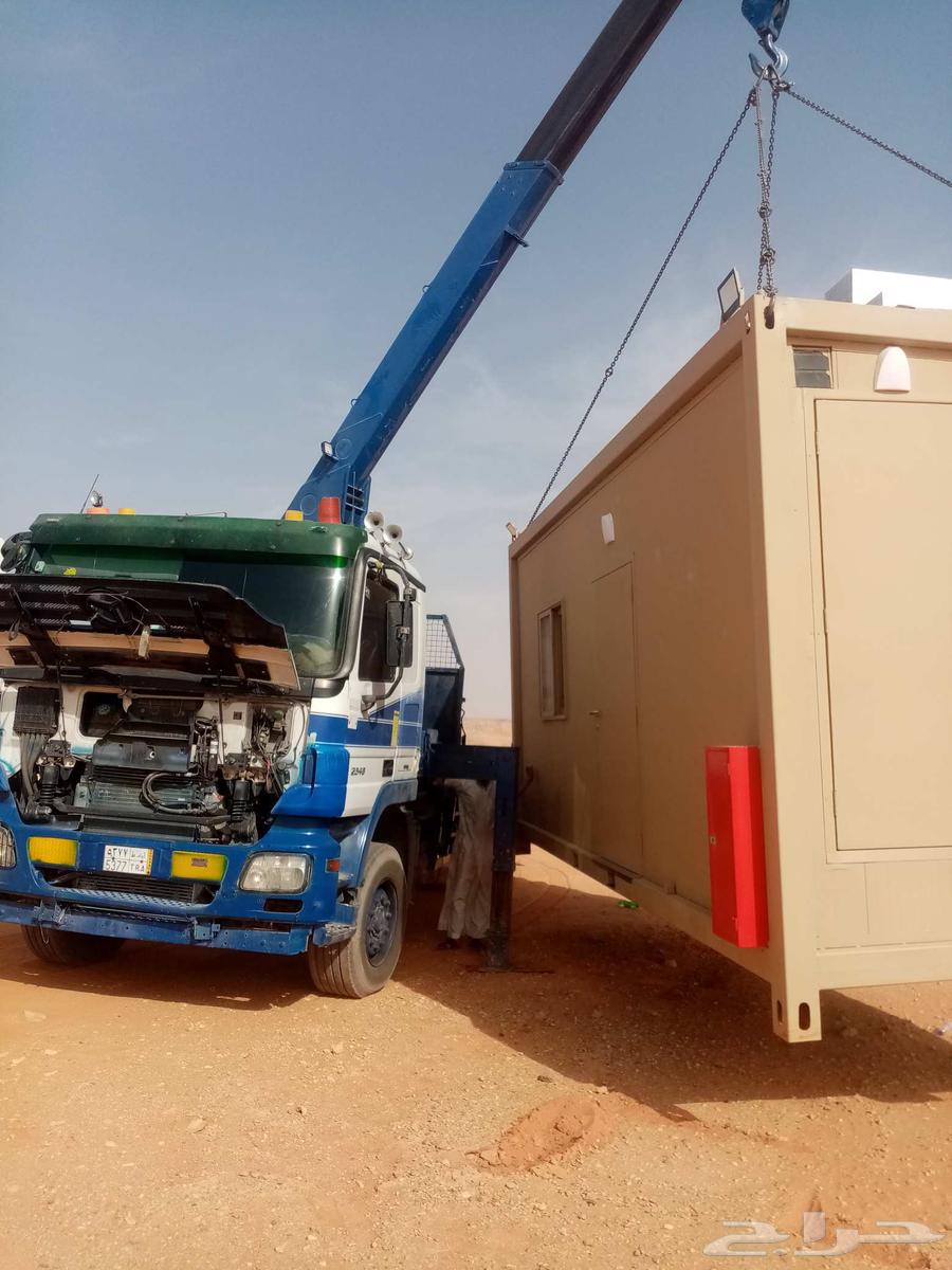 سطحه ونش بوم ترك نقل غرف جاهزه وموطير وبركسات وطبليات ومكيفا64582661017347111