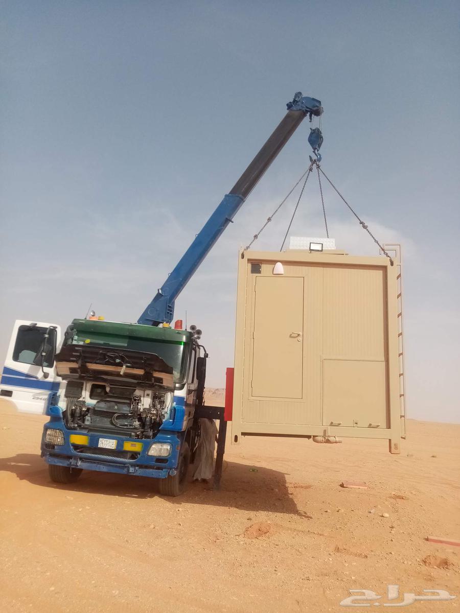 سطحه ونش بوم ترك نقل غرف جاهزه وموطير وبركسات وطبليات ومكيفا64582661017347113