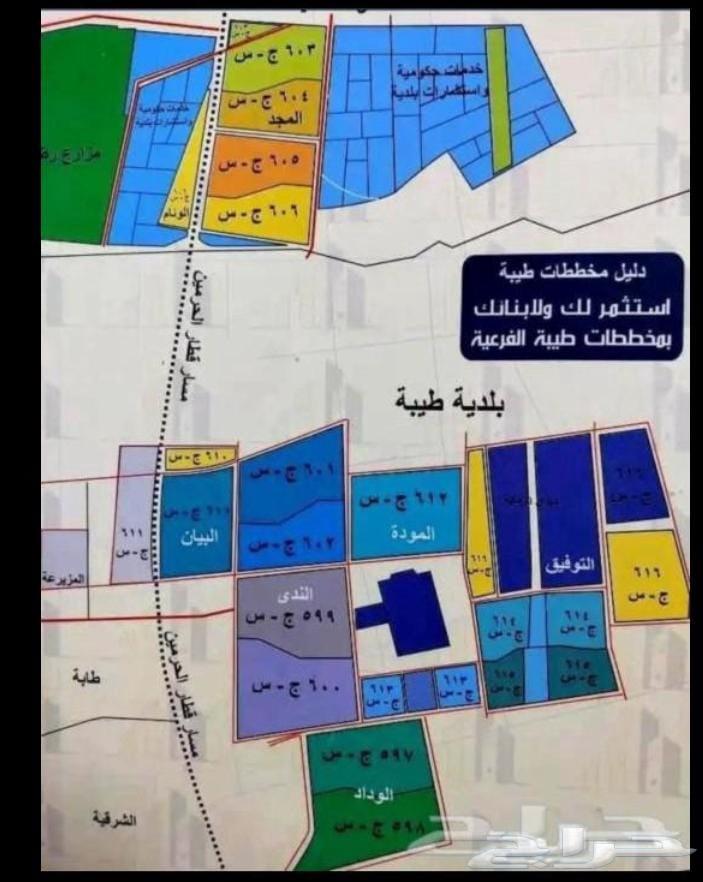 للبيع ارض في مخطط طيبة الفرعيه حي الندى الجزء 602 مساحة840م64589526545794113