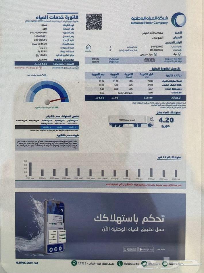 كشف تسربات المياه المعتمدة حل ارتفاع فاتورة المياه64582770943107110