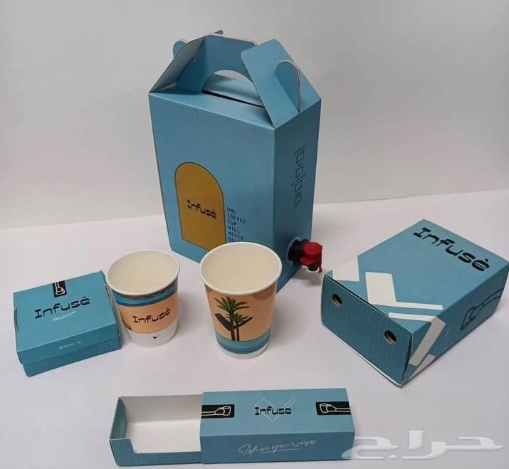 مطابع مطبعة اكواب ورقيه علب قهوه بوكسات استكر بنر اكياس64582659611521112