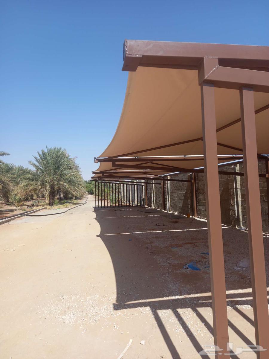 تركيب مظلات خيام قماش بي في سي64338617797633113