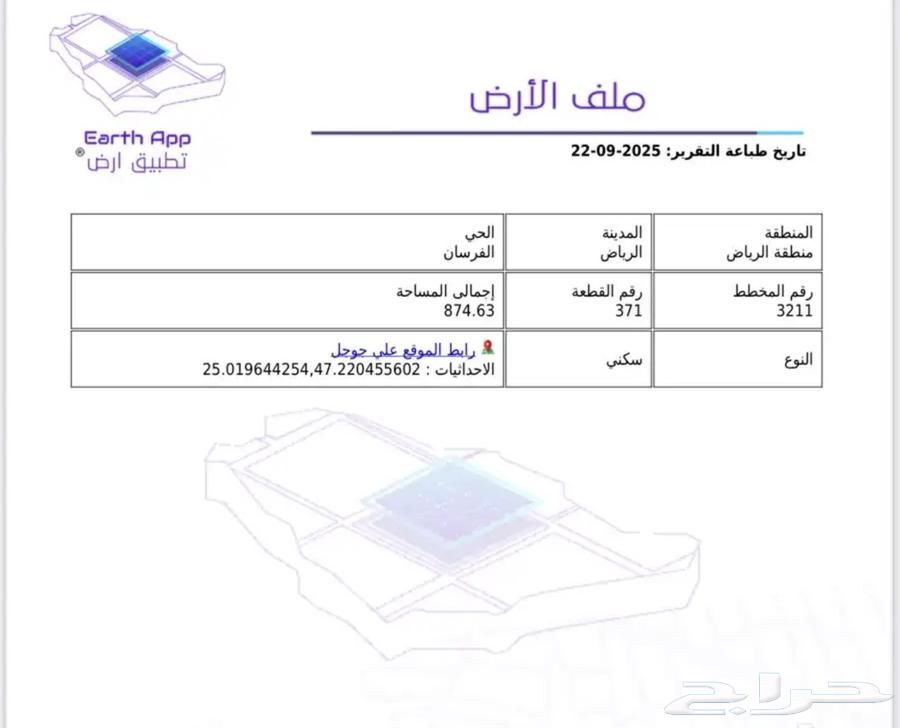 للبيع ارض سكنية شرق الرياض64589641322370110