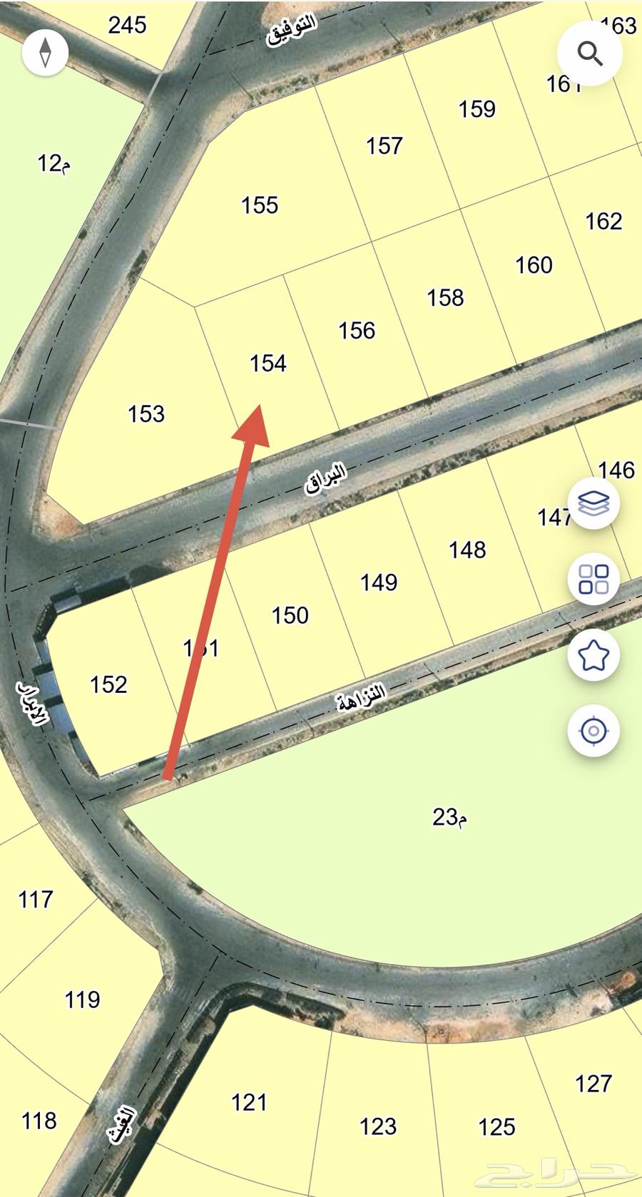 ارض سكنيه للبيع حي البحر64594083409154110