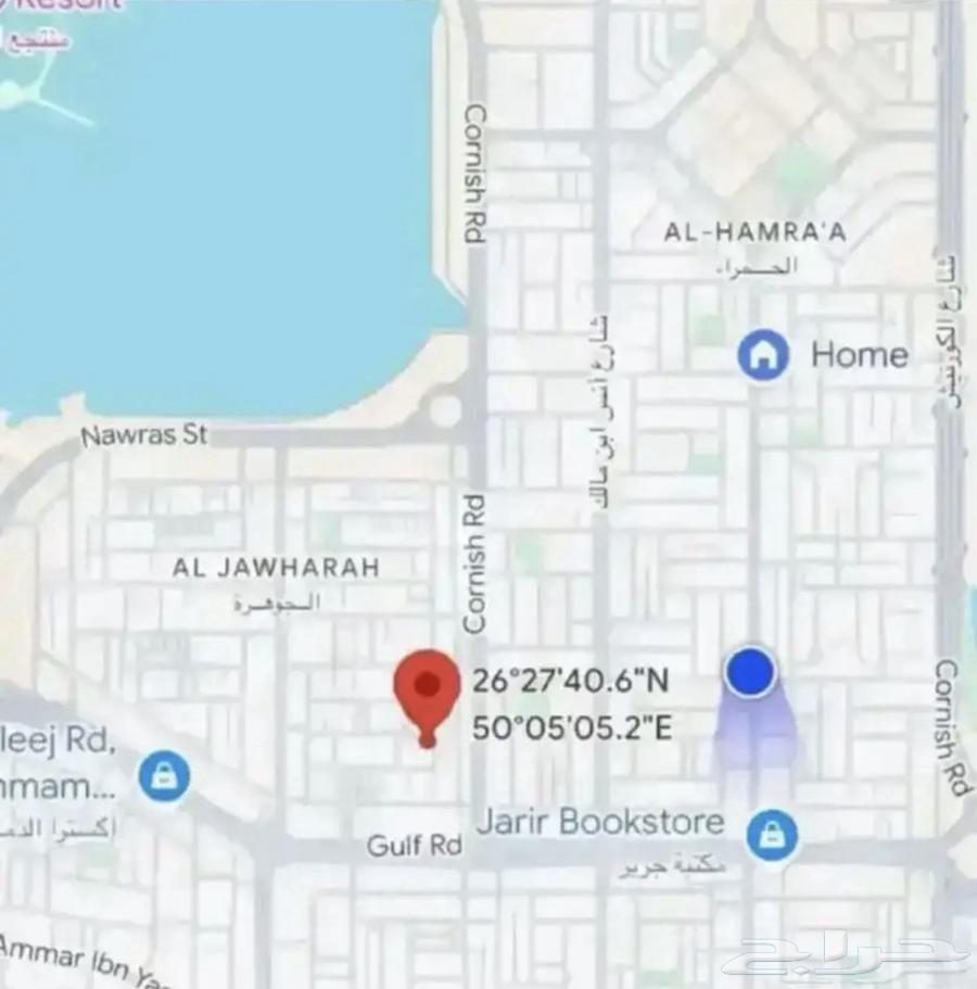 Corner plot for sale in Al Jowhara District, Dammam, area 704 sqm64606274909698110