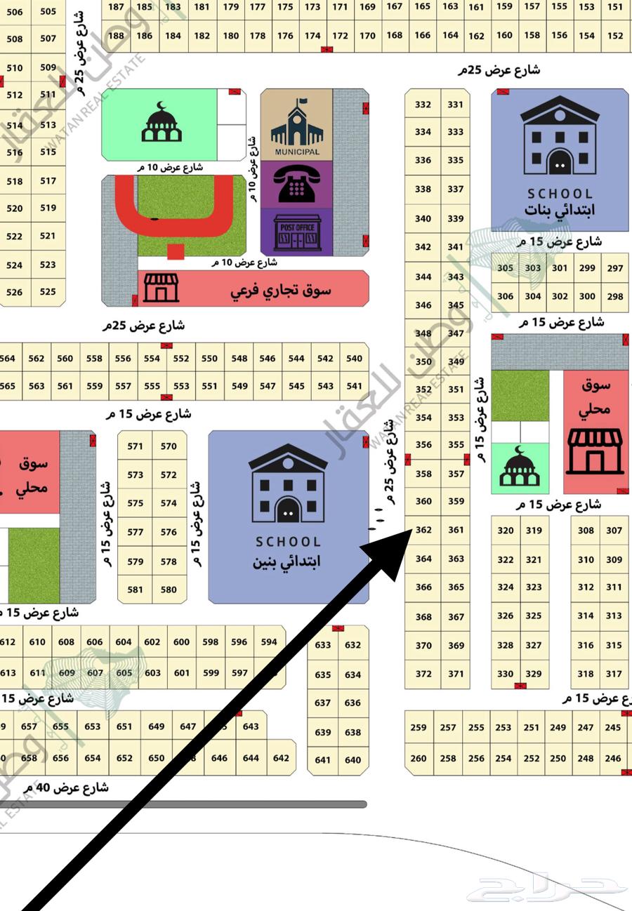 للبيع نص ارض في مخطط الأمراء بالهفوف64613424958978110