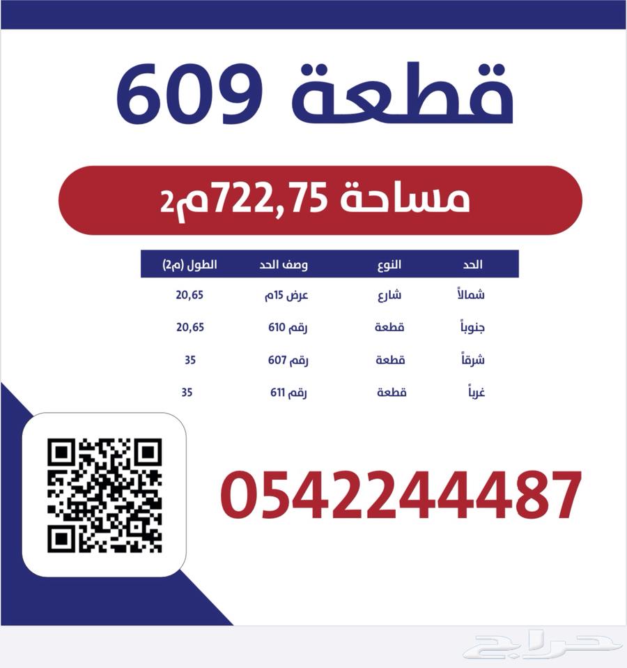 قطعه ارض بالنعيم أ رقم 609 من المالك مباشره64619022290946110