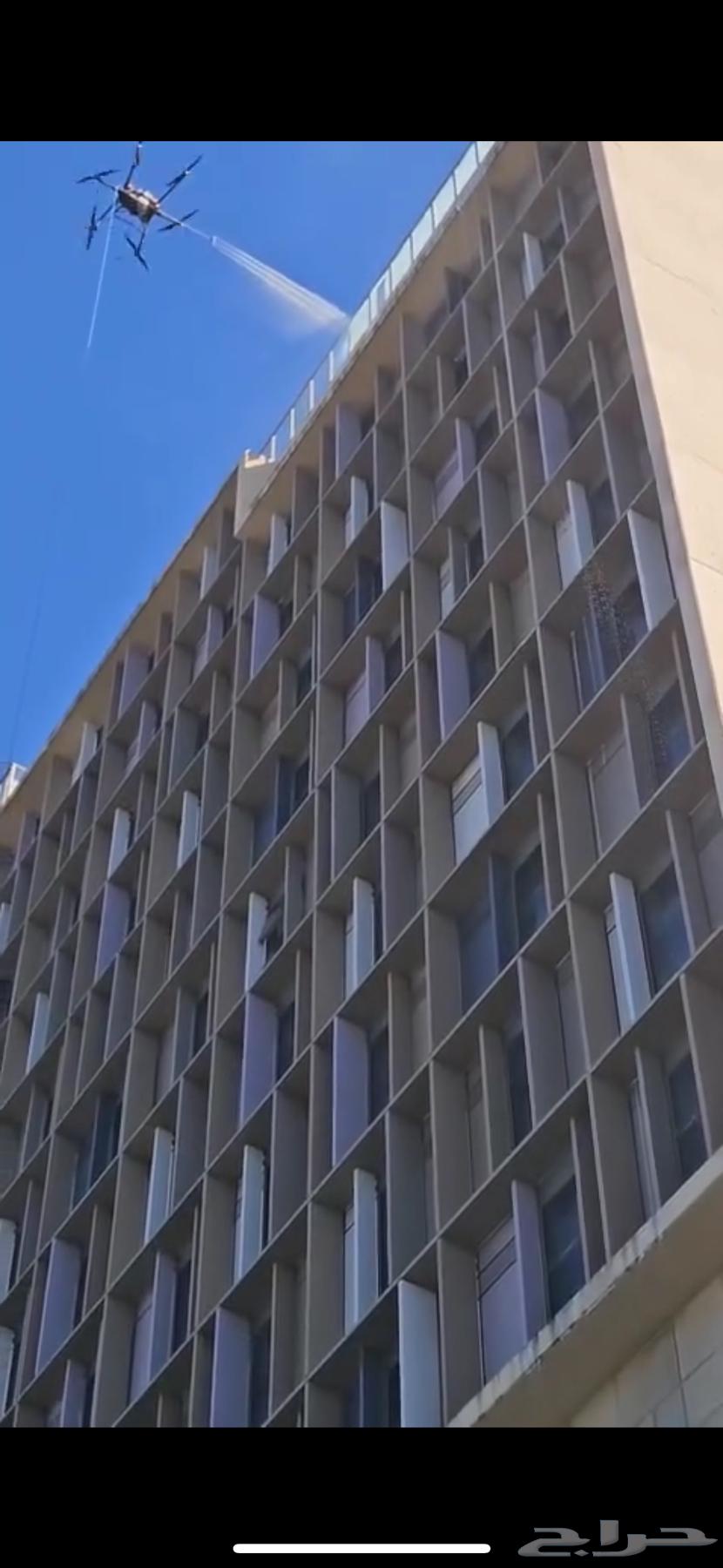 تنظيف واجهات باحدث الطرق باستخدام الدرون خلال 20دقيقة64619095468547111