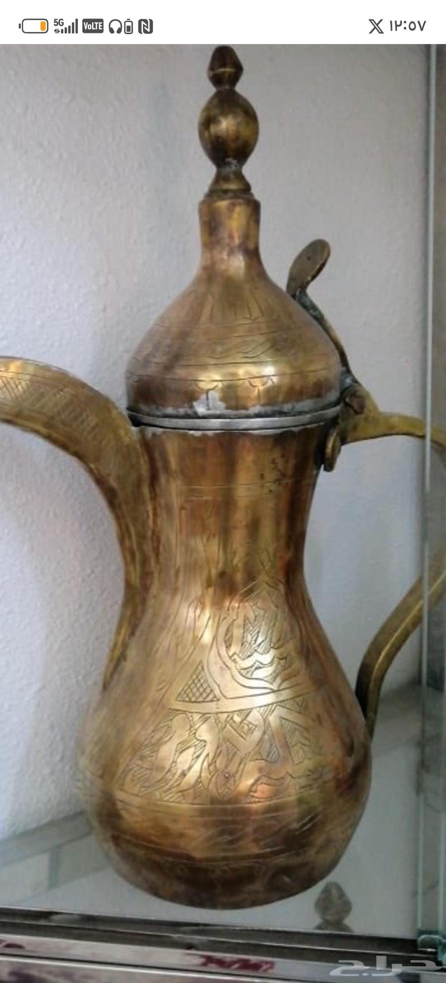 Arabic coffee pots, there is rewinding, cleaning and polishing of the pots64589728470403110