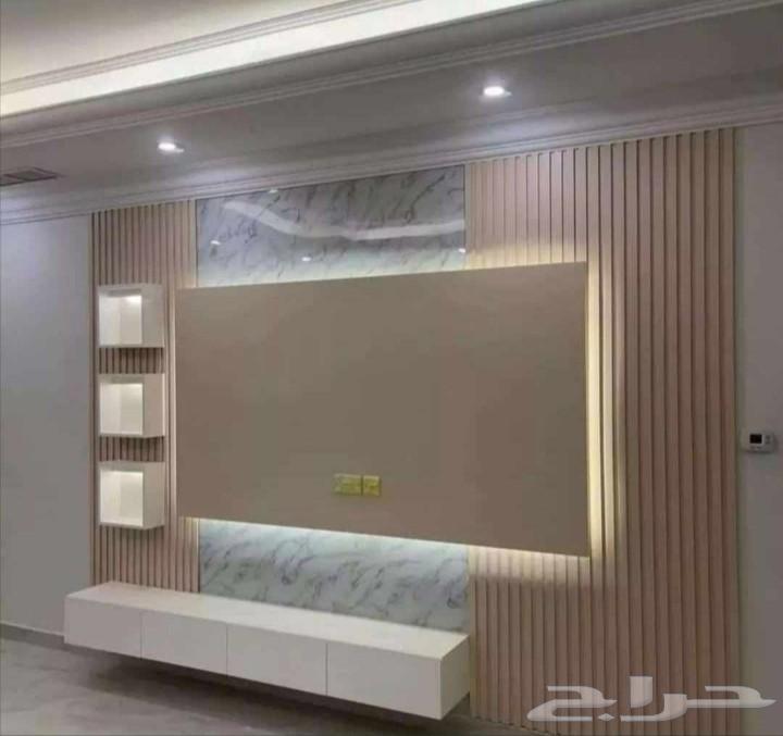 Screen decorations, chipboard, marble alternative, gypsum board shelves64594274744449112