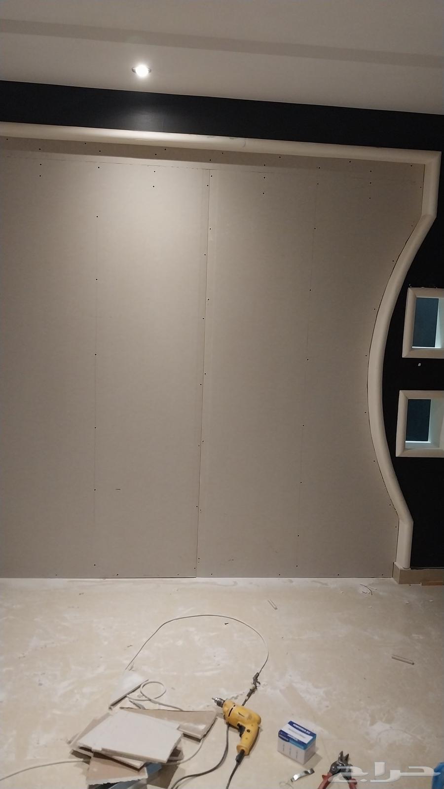 Gypsum board suspended ceiling, wallboard sheets, painting, and renovation64606275729409110