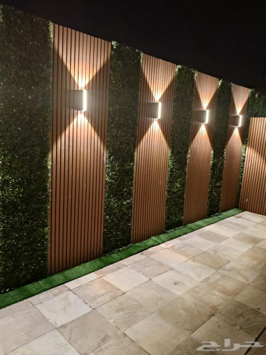 تنسيق حدائق شلالات ونوافير مظلات  سواتر تكسيات خشبية64606446540291113