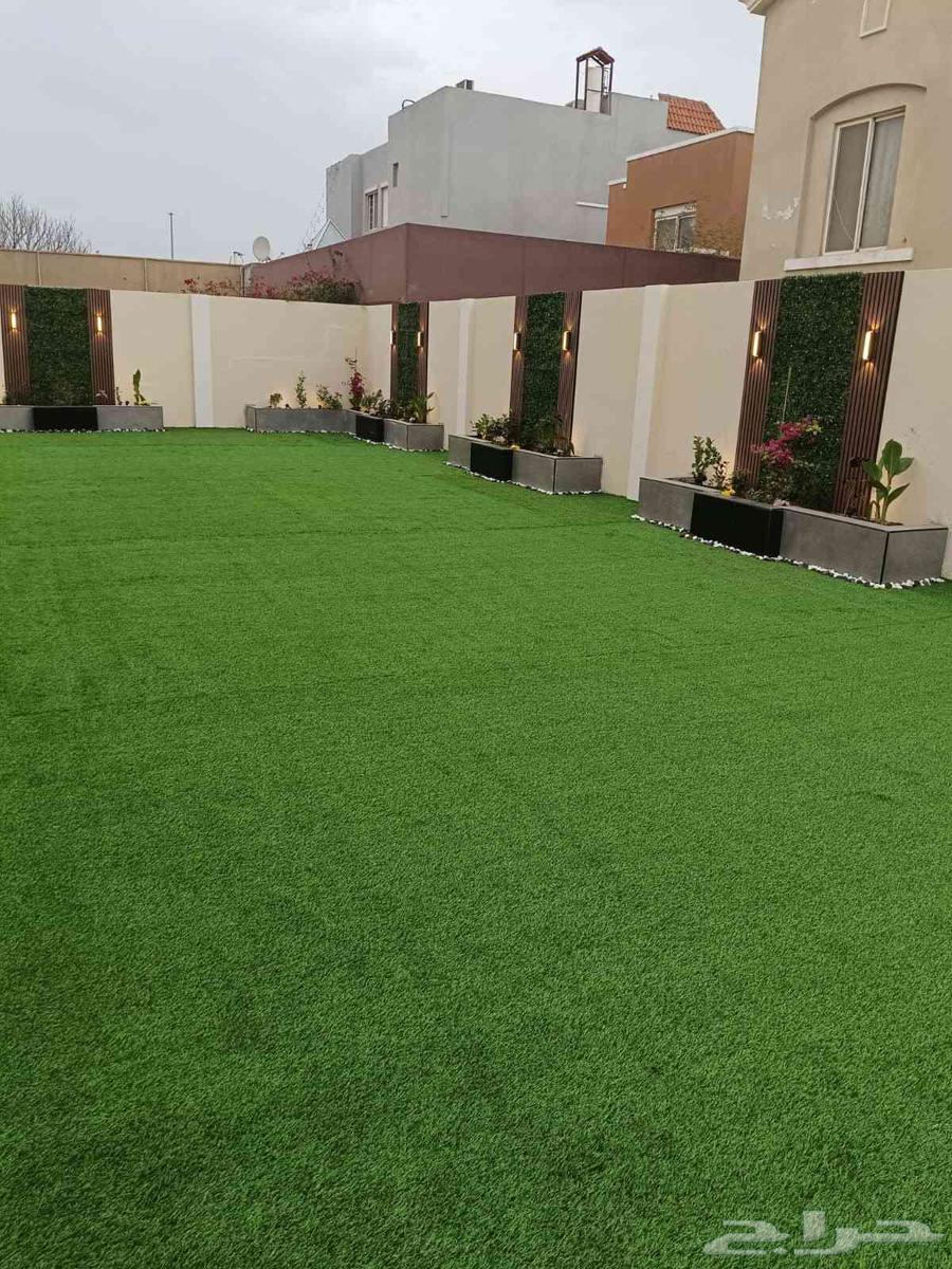 تنسيق حدائق شلالات ونوافير مظلات  سواتر تكسيات خشبية64606446540291112