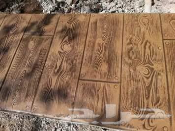 الخرسانة مطبوعة الأرضيات ملونة ديكورات البيوت الحدائق رصيف م64606347652610110