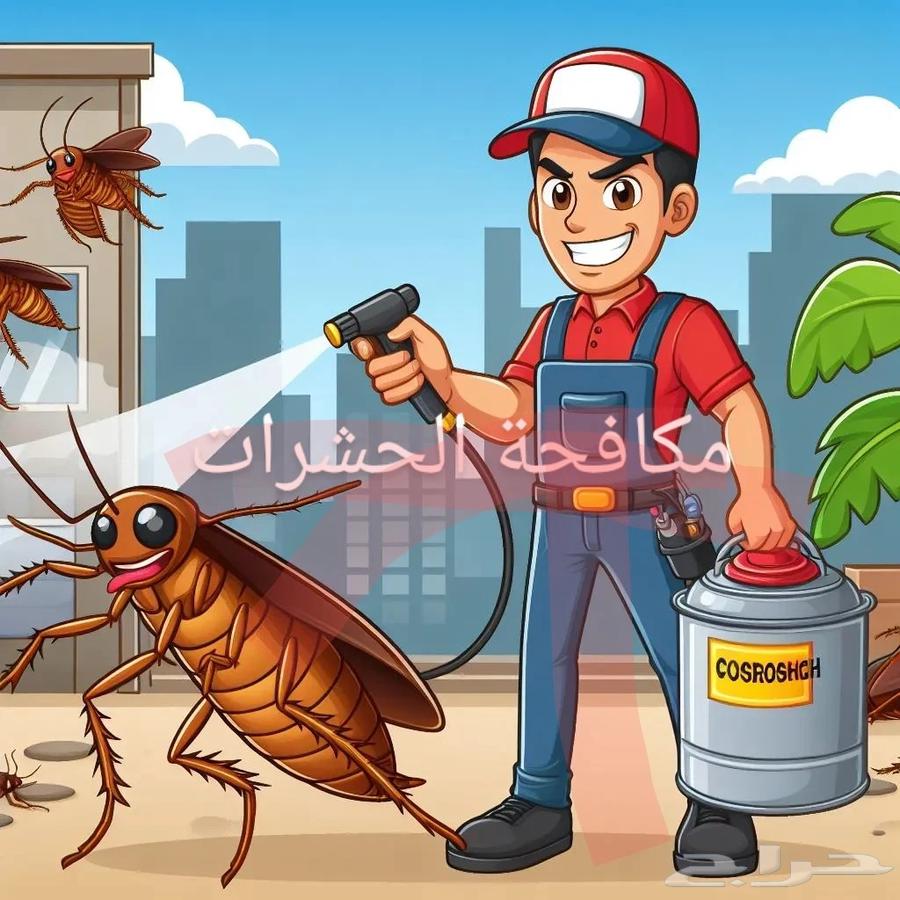 شركة مكافحة حشرات رش مبيدات نمل ابيض وزغ فئران رش دفان64619079798401110