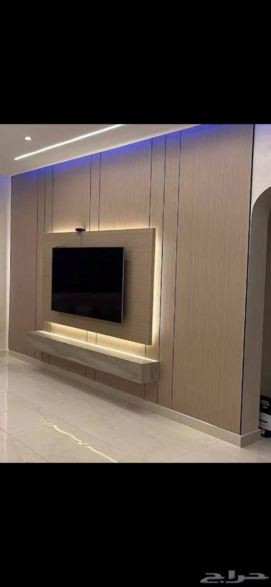 ديكورات جداريه جبس خلفيات سرير شيبورد بديل الخشب تلفزيون64619167132418114