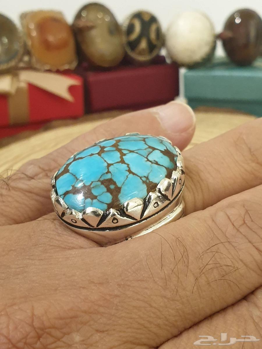 Sinaawi turquoise ring, luxurious mesh design, ready63221066843393114
