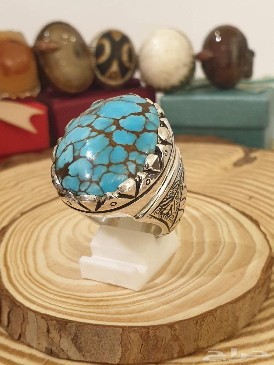 Sinaawi turquoise ring, luxurious mesh design, ready63221066843393112