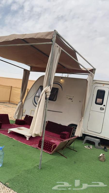 كرفان مع جلسه خارجيه و خيمه شعر ب 330 ريال63218537805699112