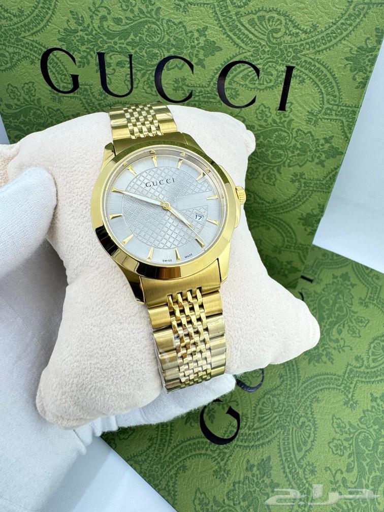 GUCCI غوتشي رجالي موديل مميز حركه بطاريه مكينه ياباني63210075911170111
