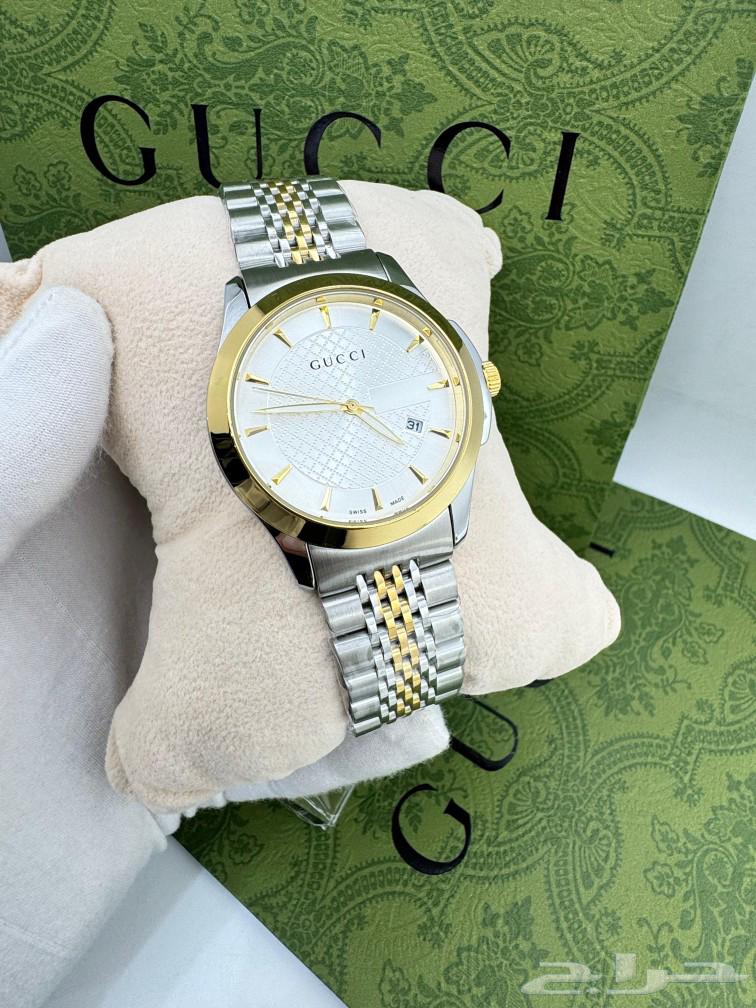 GUCCI غوتشي رجالي موديل مميز حركه بطاريه مكينه ياباني63210075911170114