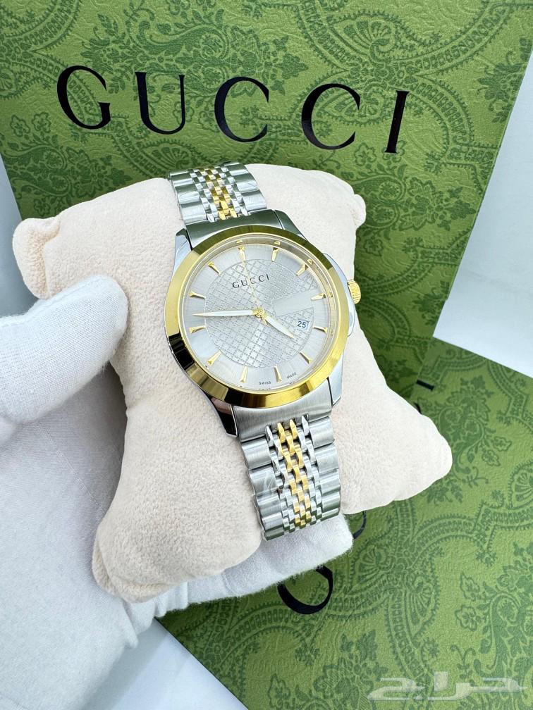 GUCCI غوتشي رجالي موديل مميز حركه بطاريه مكينه ياباني63210075911170113