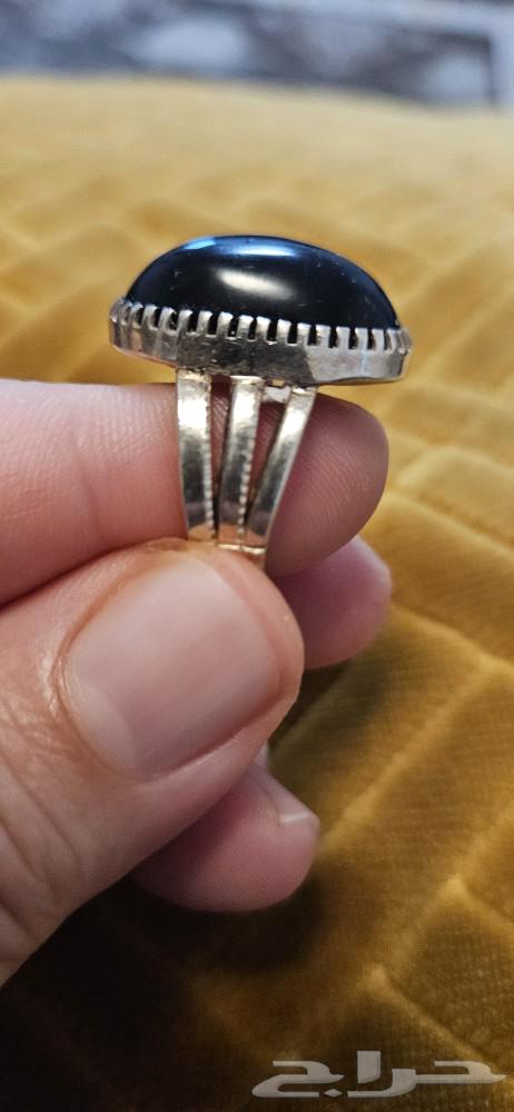 Obsidian ring, volcanic stone63208118646786111