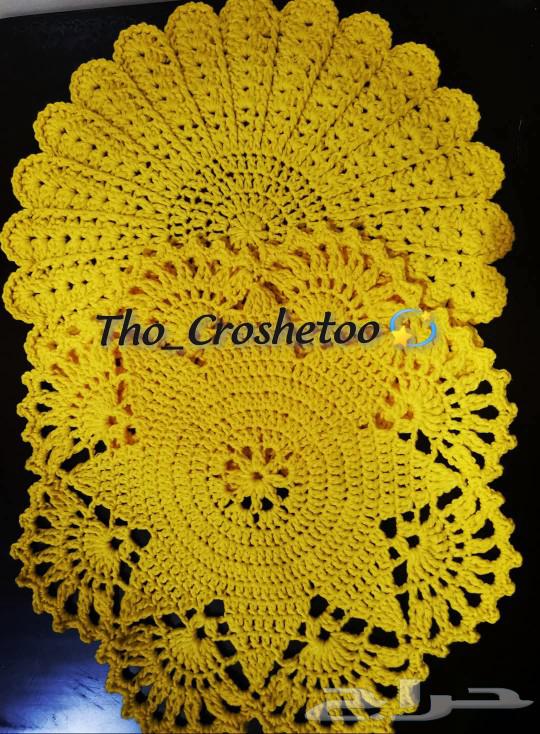 مفارش كروشيه بخيوط قطن 100  جوده ممتازة..63516691458818112