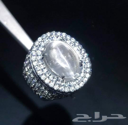 Luxury natural cat's eye topaz ring631913269870111125