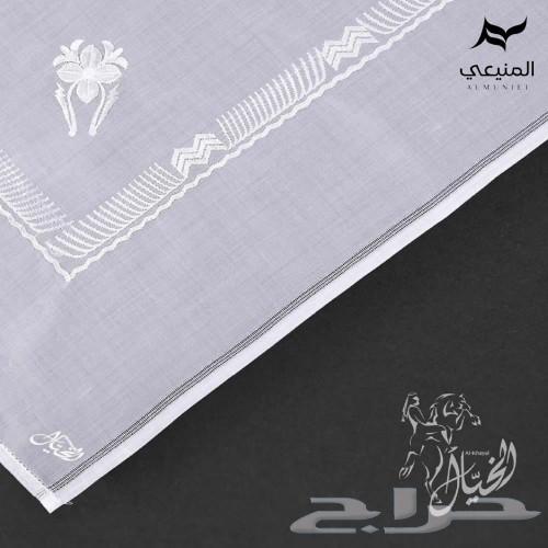 Qatari embroidered ghutra exclusively from Al-Mani'ai63161274138626114