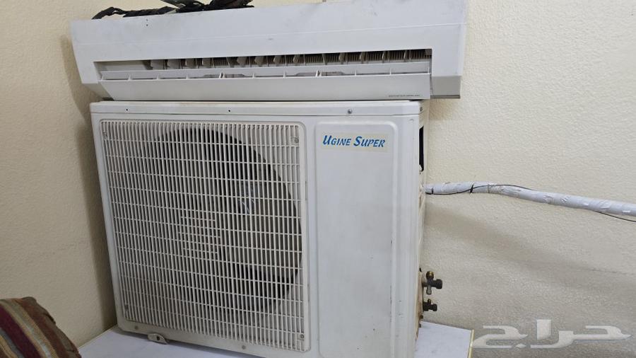 Items for sale: Eugene split air conditioner for 800 SAR and a freezer for 450 SAR63150707663746112