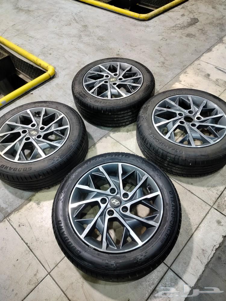 طقم جنوط النترا معى كفرات تاريخها 24 شبه جديده63175794445185112