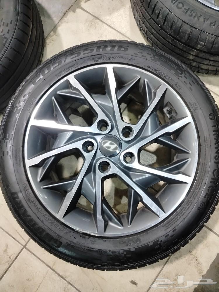 طقم جنوط النترا معى كفرات تاريخها 24 شبه جديده63175794445185113