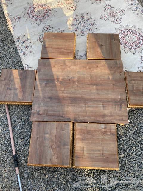 Carpet two meters and sixty centimeters, table and its benches, semi-new631163609012491111