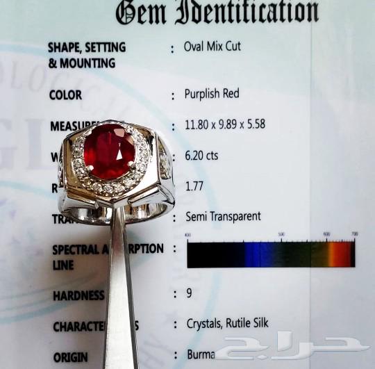 Luxury natural Burmese ruby ring63172402707331111