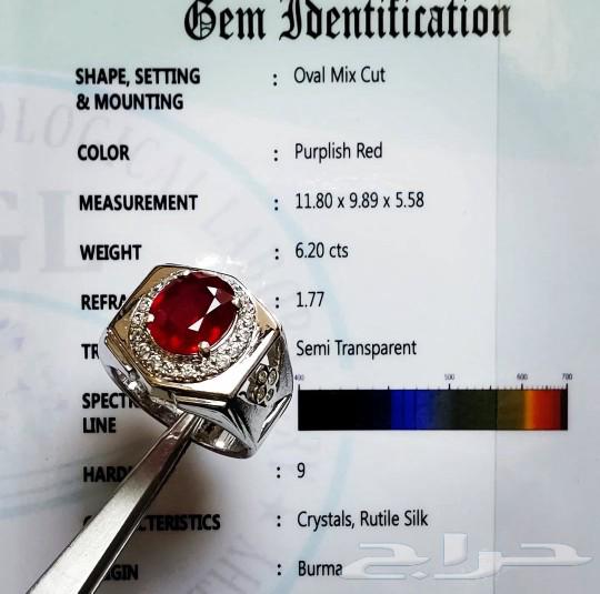 Luxury natural Burmese ruby ring63172402707331113