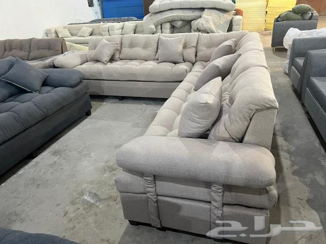 كنب جديد جاهز حرف ال و7نفر بأسعار مناسبة شامل التوصيل63171045694595111
