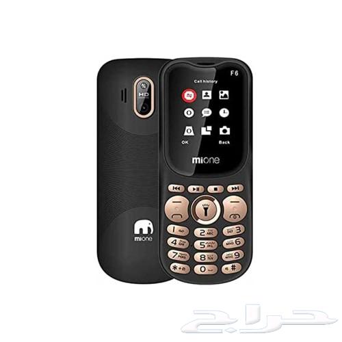 MIONE F6 mobile phone with dual SIM cards, priced at 130 SAR including delivery.63168726830337112