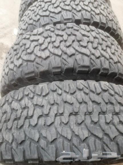 كفرات حجري بفجدرش مقاس 315علا70جنط 17مستخدم شبه جديد63470158842370113