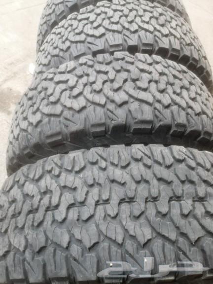 كفرات حجري بفجدرش مقاس 315علا70جنط 17مستخدم شبه جديد63470158842370110