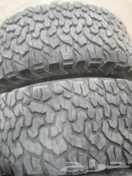 كفرات حجري بفجدرش مقاس 315علا70جنط 17مستخدم شبه جديد63470158842370111