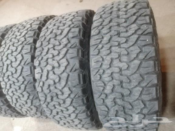 كفرات حجري بفجدرش مقاس 315علا70جنط 17مستخدم شبه جديد63470158842370114