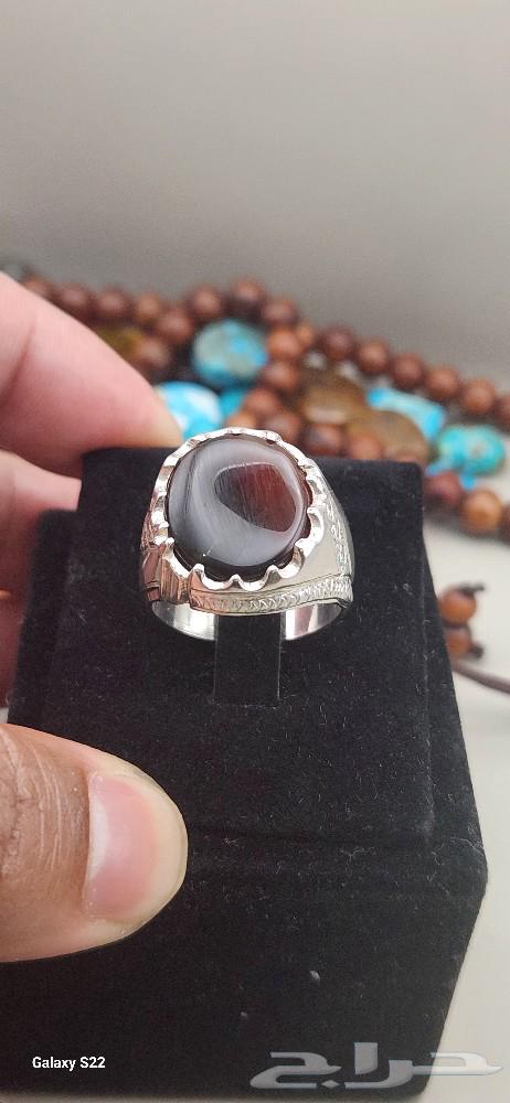 خاتم فضه عقيق يماني63084710992387113