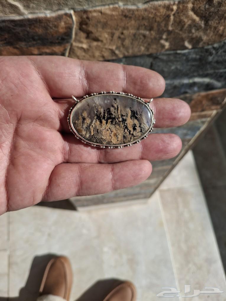 Agate Portrait Silver Necklace63616009749762113