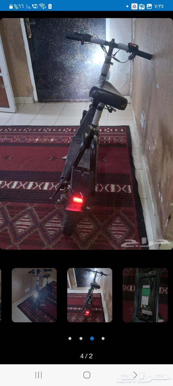 سكوتر للبيع شغال بس فيه فرامل والكفر الاي ورا لاستيك بس بي2563081884840835111