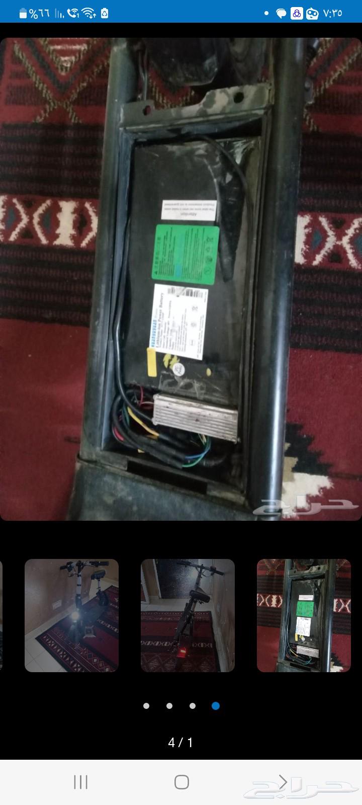 سكوتر للبيع شغال بس فيه فرامل والكفر الاي ورا لاستيك بس بي25630818848408351124
