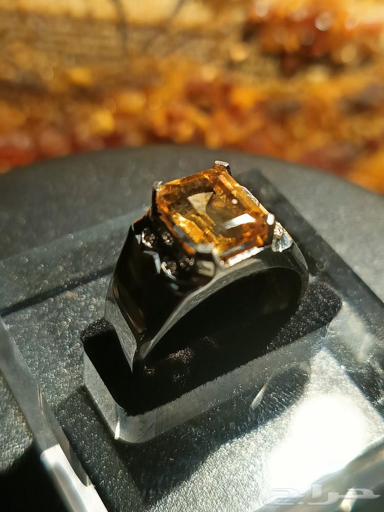 silver ring with citrine stone63083444314114113