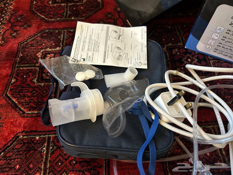 جهاز بخار طبي ماركة OMRON استخدام مرتين فقط بكرتونة63094074194561113