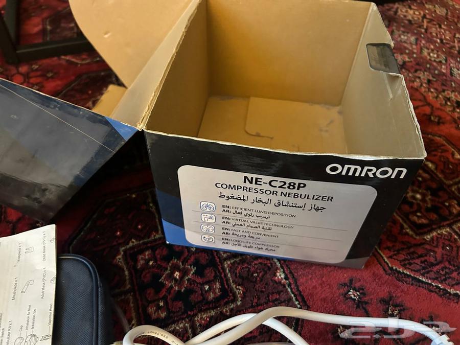 جهاز بخار طبي ماركة OMRON استخدام مرتين فقط بكرتونة63094074194561111