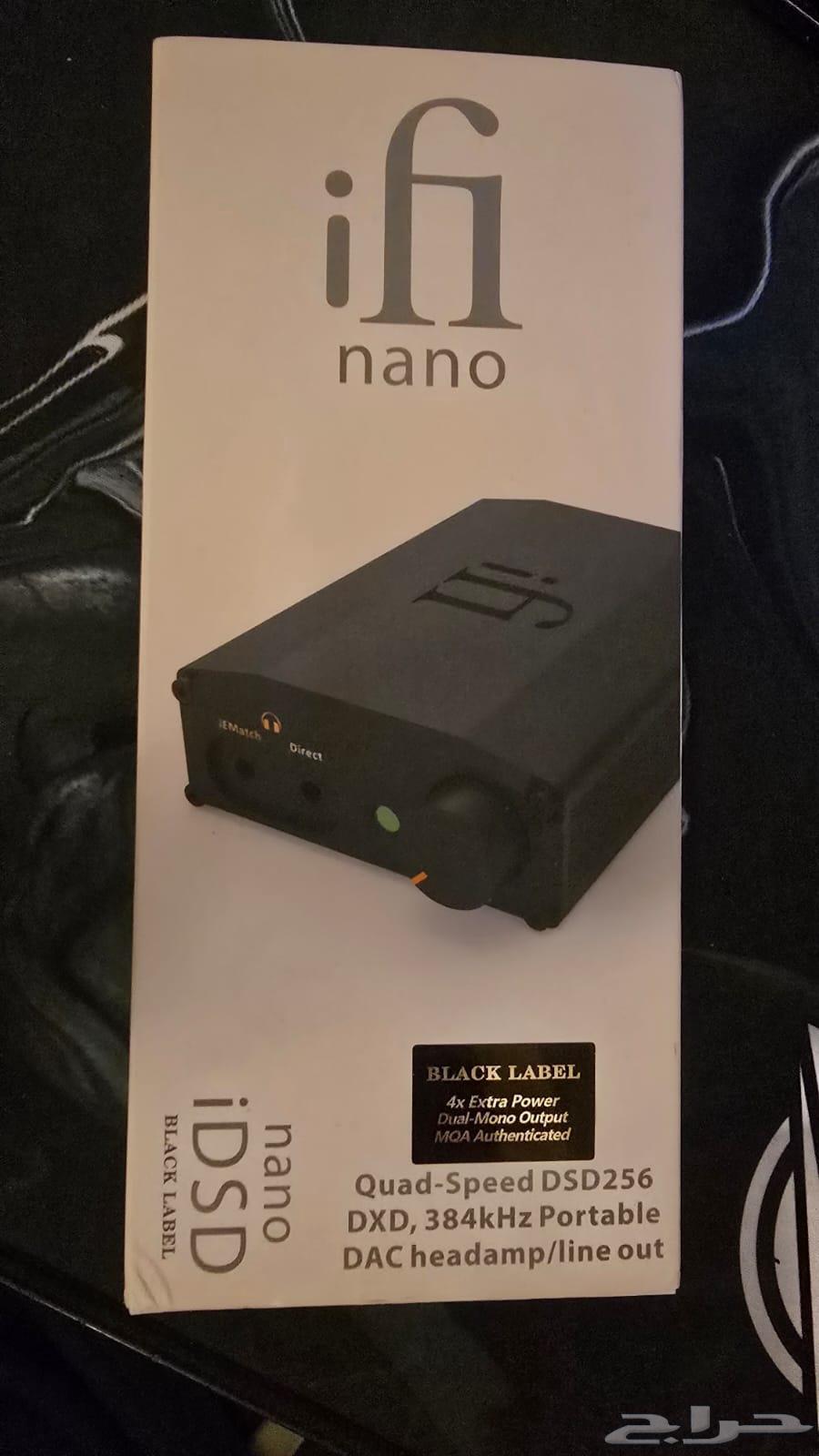 مضخم صوت و داك ifi idsd black label nano amp dac630745799961631112